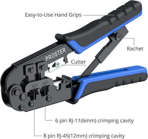 Набор инструментов для обжима Proster RJ45.
