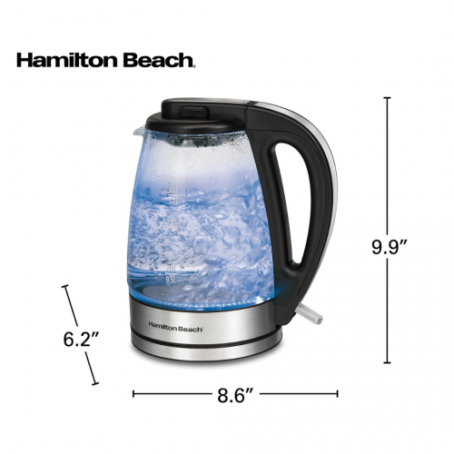 Стеклянный электрический чайник Hamilton Beach®